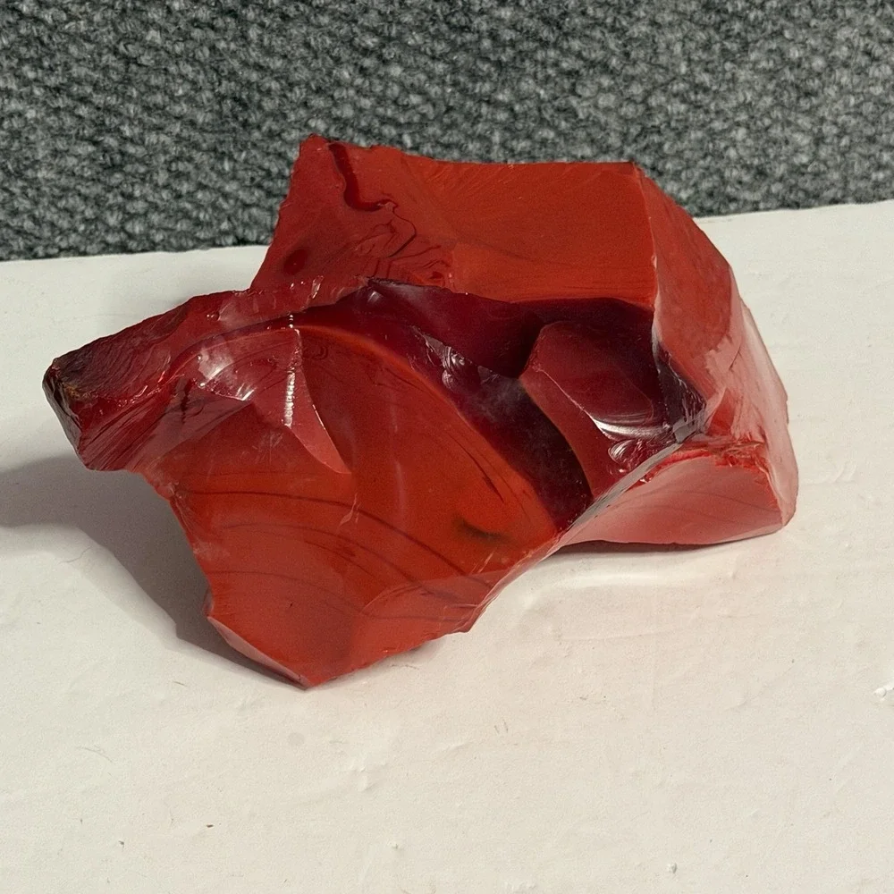 Red Slag Glass Chunk Ruby Cullet Art Glass Rock Display 5+ Lb Aquarium Landscape